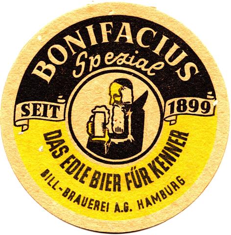 hamburg hh-hh bill bonifacius rund 1a (215-mitte logo-schwarzgelb)